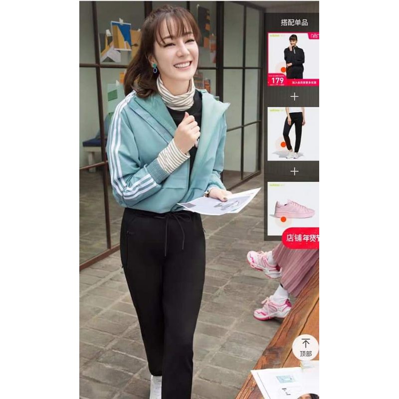 Áo gió adidas auth màu xanh dương