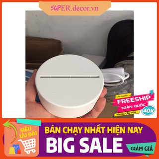 [ Sỉ] Bộ đế đèn LED 3D ❤️FREESHIP ❤️ 3 màu