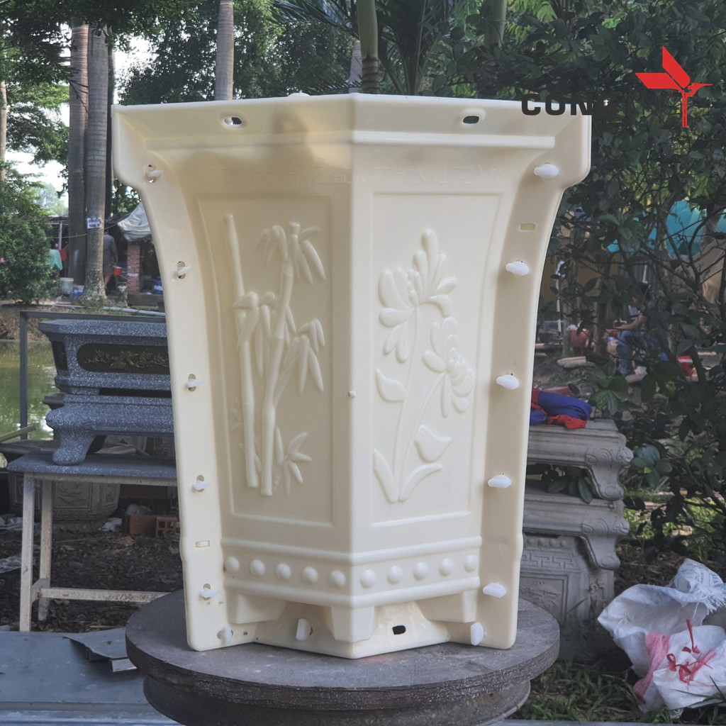 Khuôn chậu giá rẻ Lục Giác Ly 28