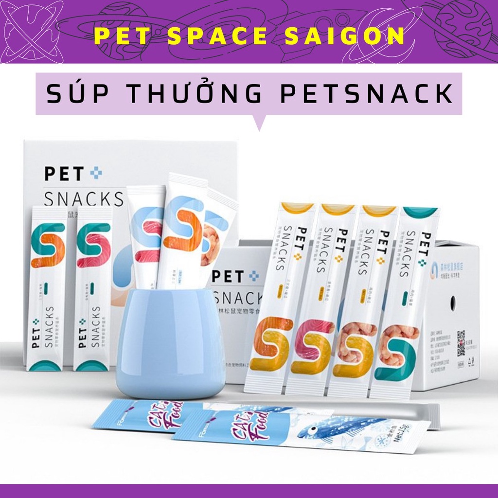 Súp Thưởng Petsnack Giá Rẻ Cho Mèo Mọi Lứa Tuổi