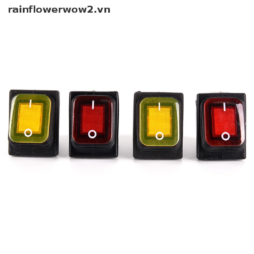 Công Tắc 4 Chấu 12V Có Đèn LED Chống Nước Cho Xe Hơi / Tàu Thuyền