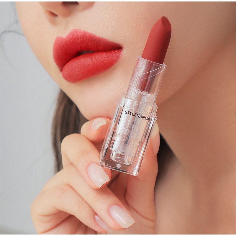 Son Thỏi Lì vỏ trong 3CE Soft Matte Lipstick, Date 2024