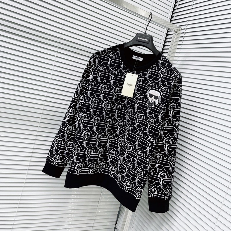 Áo nỉ sweater nam nữ dập hoạ tiết hình búp bê mặt nạ đeo kính quanh áo bo chun ống dày dặn AN03P