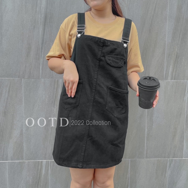 Yếm váy jean bigsize túi trước (ko kèm áo) [OOTD BIGSIZE 60-90kg]