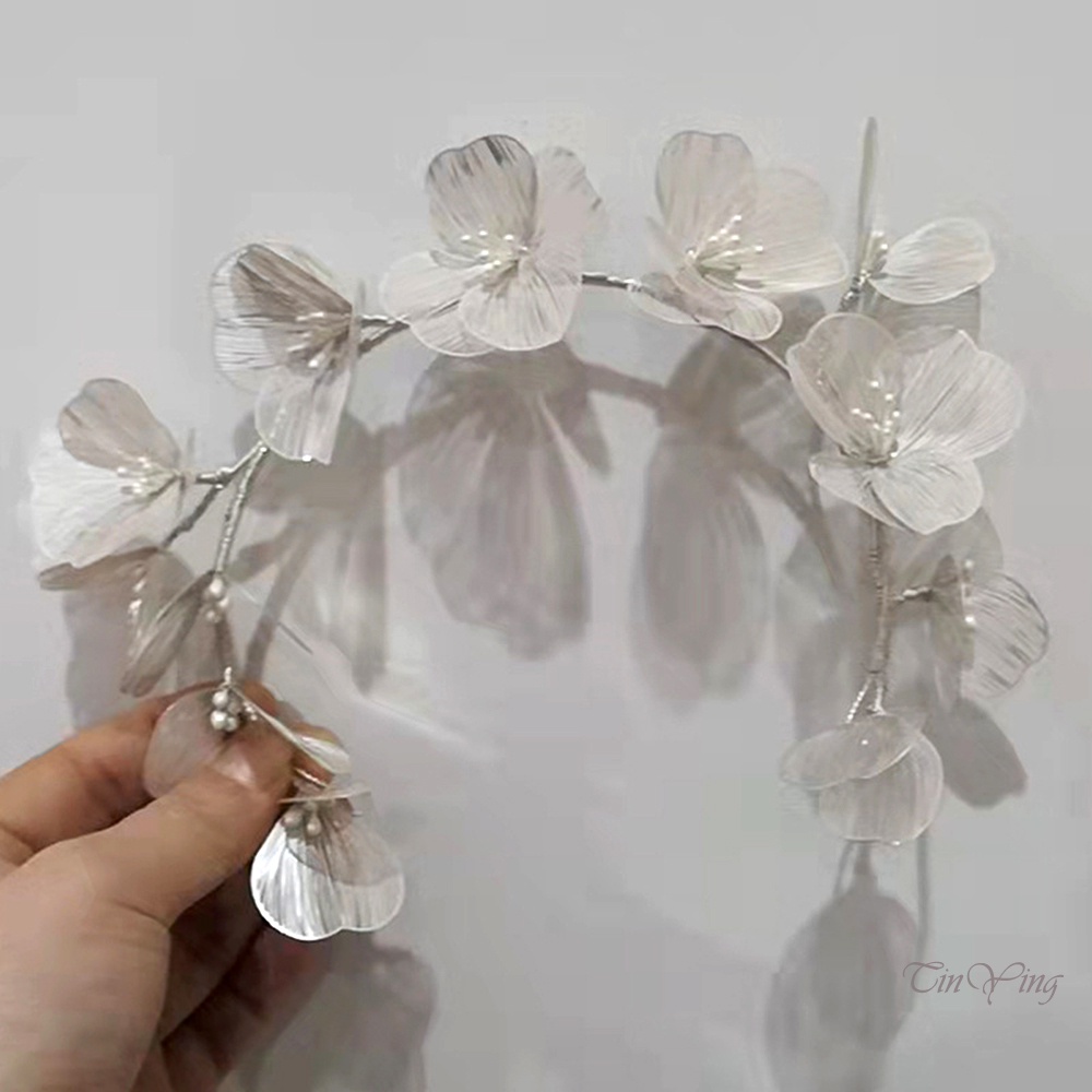 GETNOIVAS Băng Đô Hoa Mạ Vàng Gọn Nhẹ Thiết Kế Thanh Lịch Cho Nữ