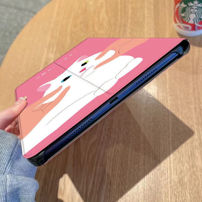 Ốp Máy Tính Bảng Hình Mèo Và Chó Dễ Thương Cho ipad mini 123456 Bao Da Máy Tính Bảng Cho ipad air 9.7inch 10.2inch 11inch 7.9inch Ốp
