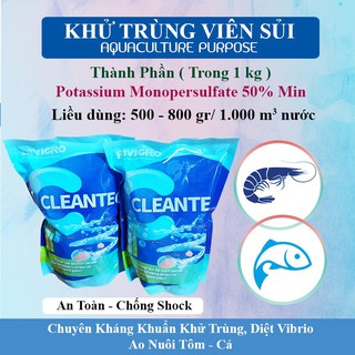 Virkon Viên Nén bịch 500g – Thuốc sát trùng chuồng trại, vật nuôi, thú cưng, ao tôm cá