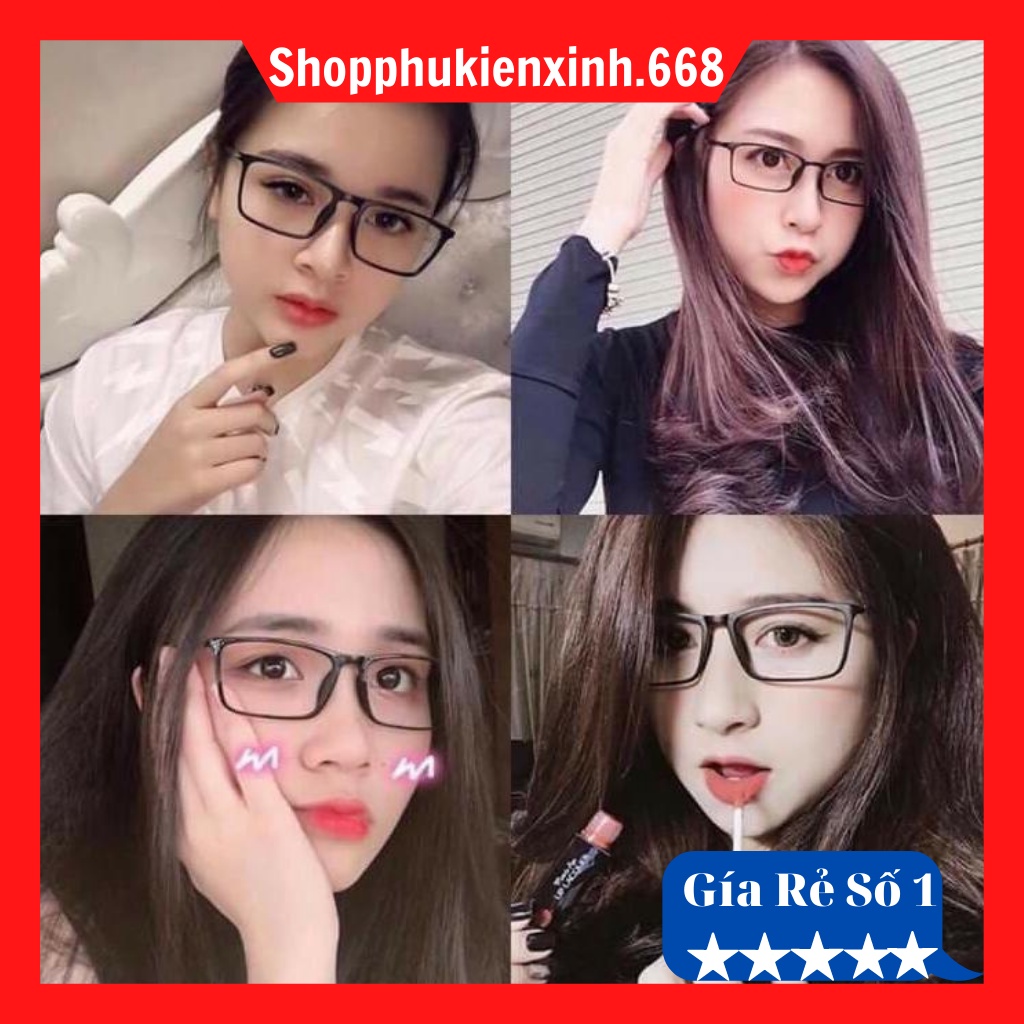 - Mắt Kính Gọng Dẻo GIẢ Cận Hot Trend