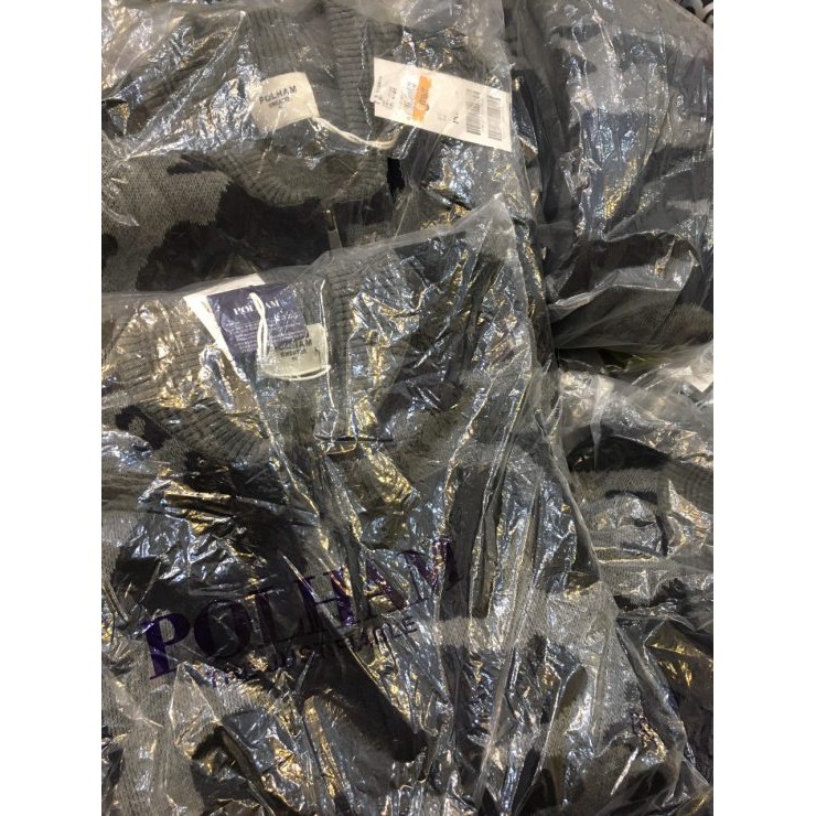 Áo khoác len Polham Men’s Round Neck Knit Cardigan PHW1EC1020 Polham size 95 màu xanh Navy