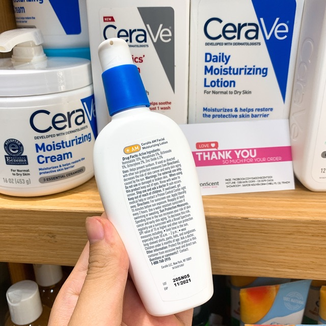 Kem dưỡng ngày Cerave Facial Moisturizing Lotion AM SPF 30 ( 89mL )