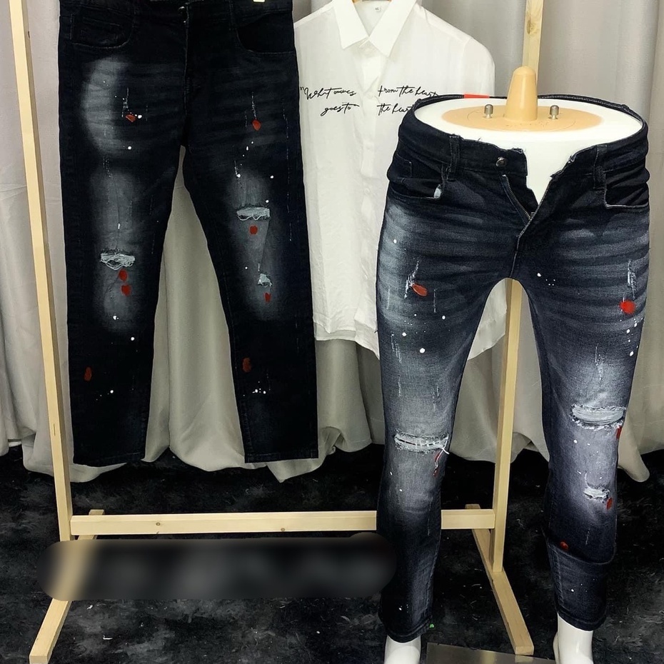 Quần jean nam xám trơn chất bò cao cấp co dãn 4 chiều đẹp from dáng skinny mẫu mới thời trang cao cấp beautiulgilr T58