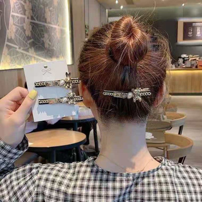 Kẹp Tóc Đính Đá Thiết Kế Mới Thời Trang Theo Phong Cách Hàn Quốc