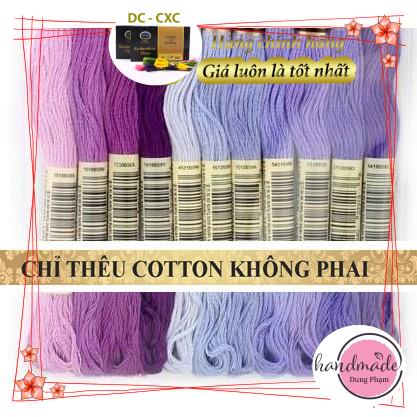 SET 11 TÉP CHỈ THÊU - MÀU NHƯ HÌNH - Chỉ thêu COTTON / MS 27