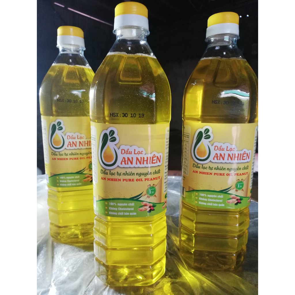 AN NHIÊN DẦU LẠC NGUYÊN CHẤT Chai 1 lit