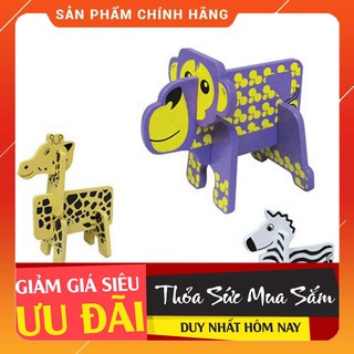 Đồ Chơi Gỗ Thú Lắp Ráp 3D Winwintoys - 60532