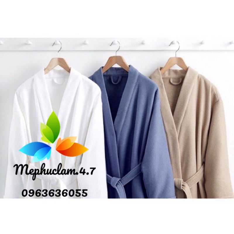 ÁO CHOÀNG TẮM TỔ ONG 100% COTTON