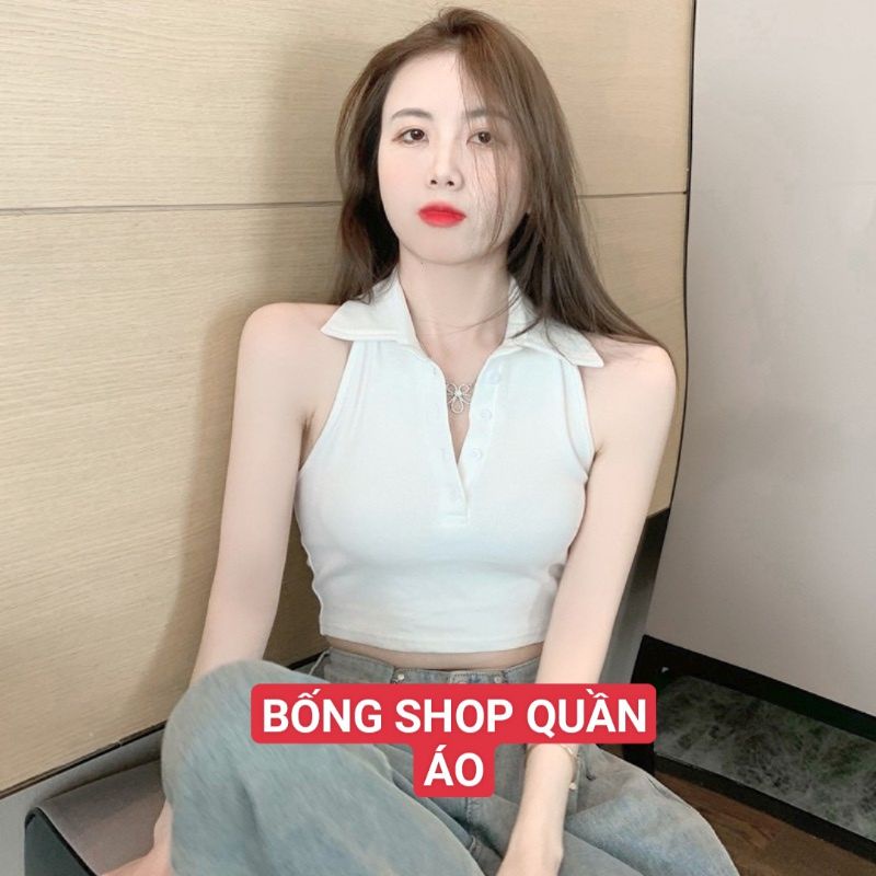 ÁO CROPTOP NGẮN CỔ BẺ XINH XẮN ĐÁNG YÊU