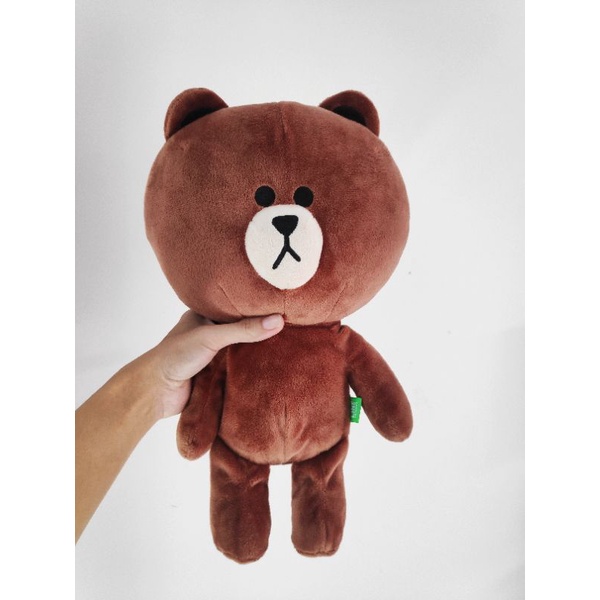 Gấu bông brown mặc áo len vịt vàng đáng yêu , gấu bông quà tặng kute.