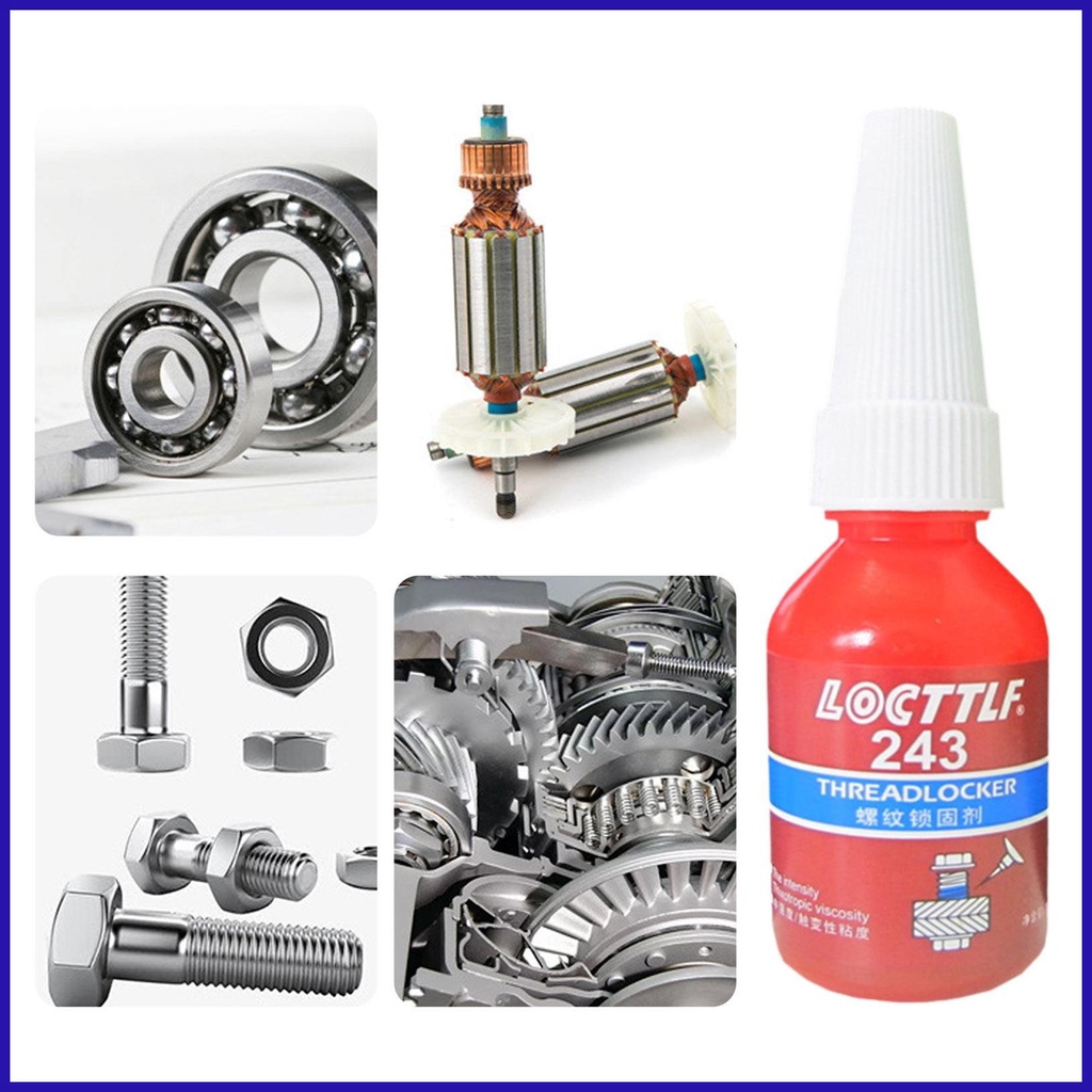 Chốt Khóa Kim Loại Trung Bình Màu Xanh Dương Locktite