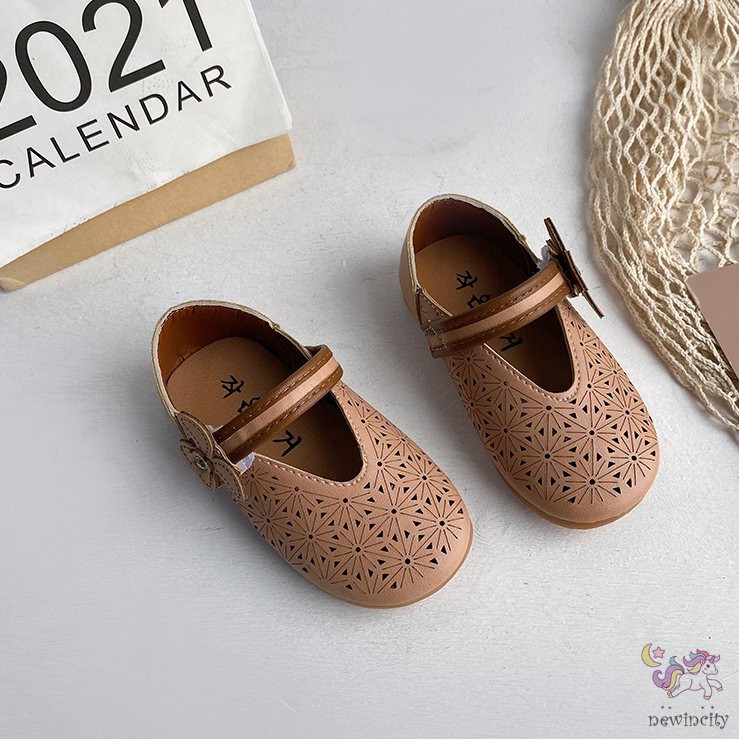 Giày da mềm mại phong cách công chúa Hàn Quốc đáng yêu cho bé gái