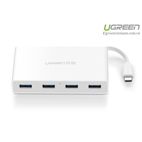 Bảng giá Bộ chuyển USB Type C sang 4 cổng USB 3.0 kèm chân sạc Type C Ugreen 30278 - Hàng Phong Vũ