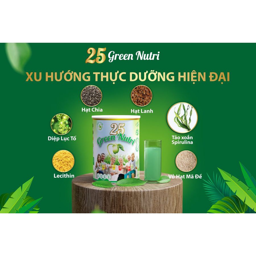 Sữa Hạt Ngũ Cốc 25 Green Nutri Lon 750gr [Chính hãng]