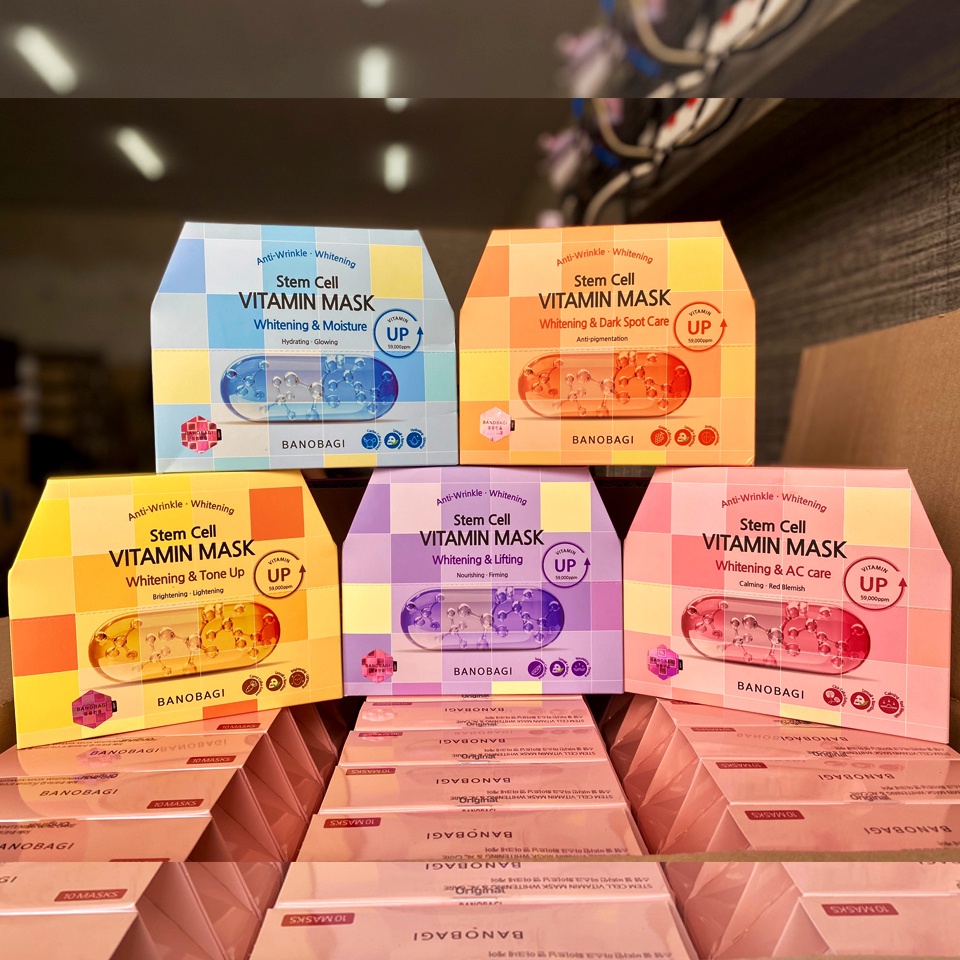 Mặt nạ Banobagi Stem Cell Vitamin Mask Whitening, mặt nạ Banobagi tế bào gốc mẫu mới