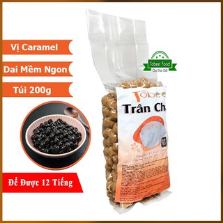 Trân Châu Caramel đường đen Tobee 200 gram - Túi Nhỏ Tiện Lợi - Sử dụng đến 12 giờ - Tobee Food