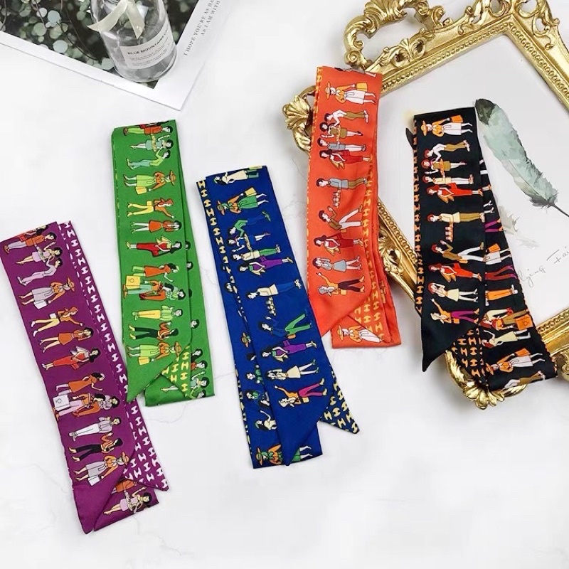 Khăn quấn túi xách thời trang nữ nhiều mẫu size 86x5cm