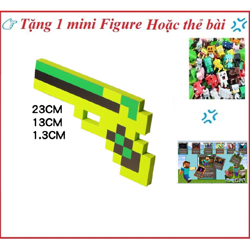 Đồ chơi súng minecraft xanh lá