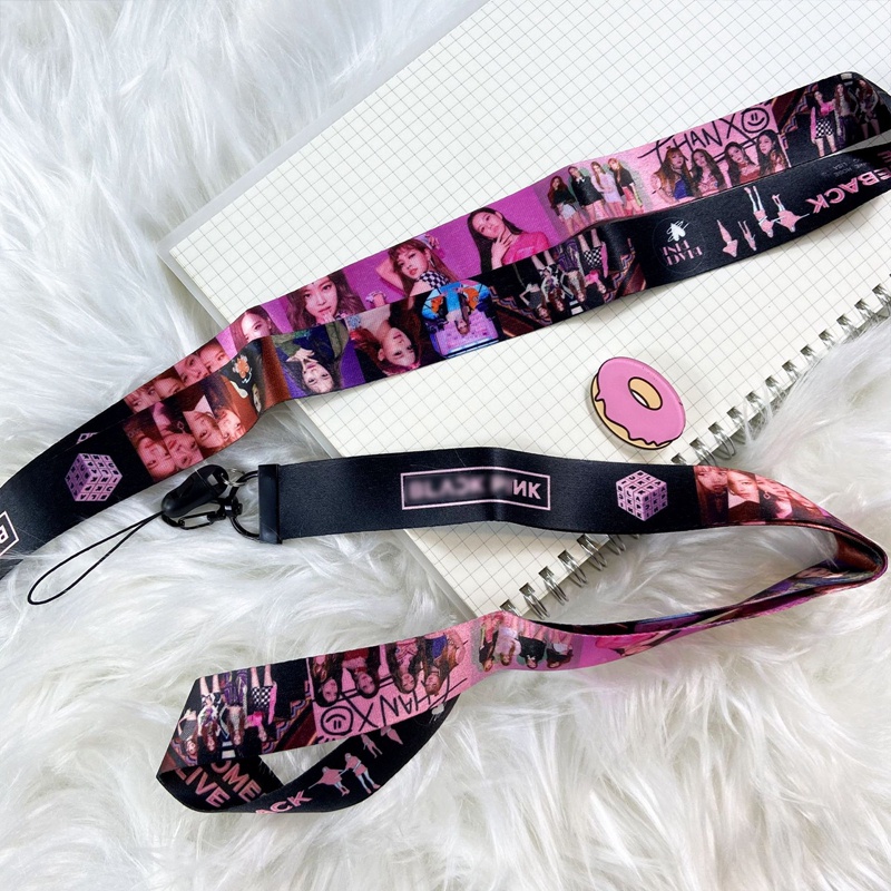 Dây Đeo Điện Thoại In Hình Nhóm Nhạc Blackpink Thời Trang