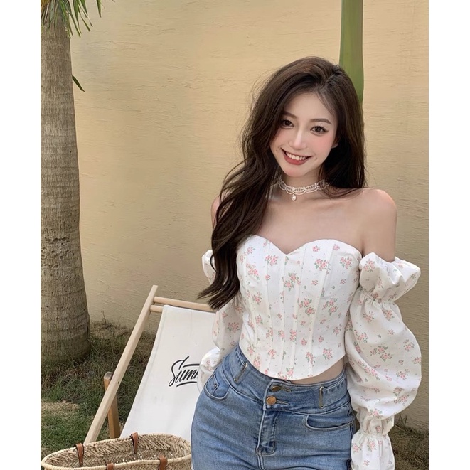 Áo trễ vai Croptop | BigBuy360 - bigbuy360.vn