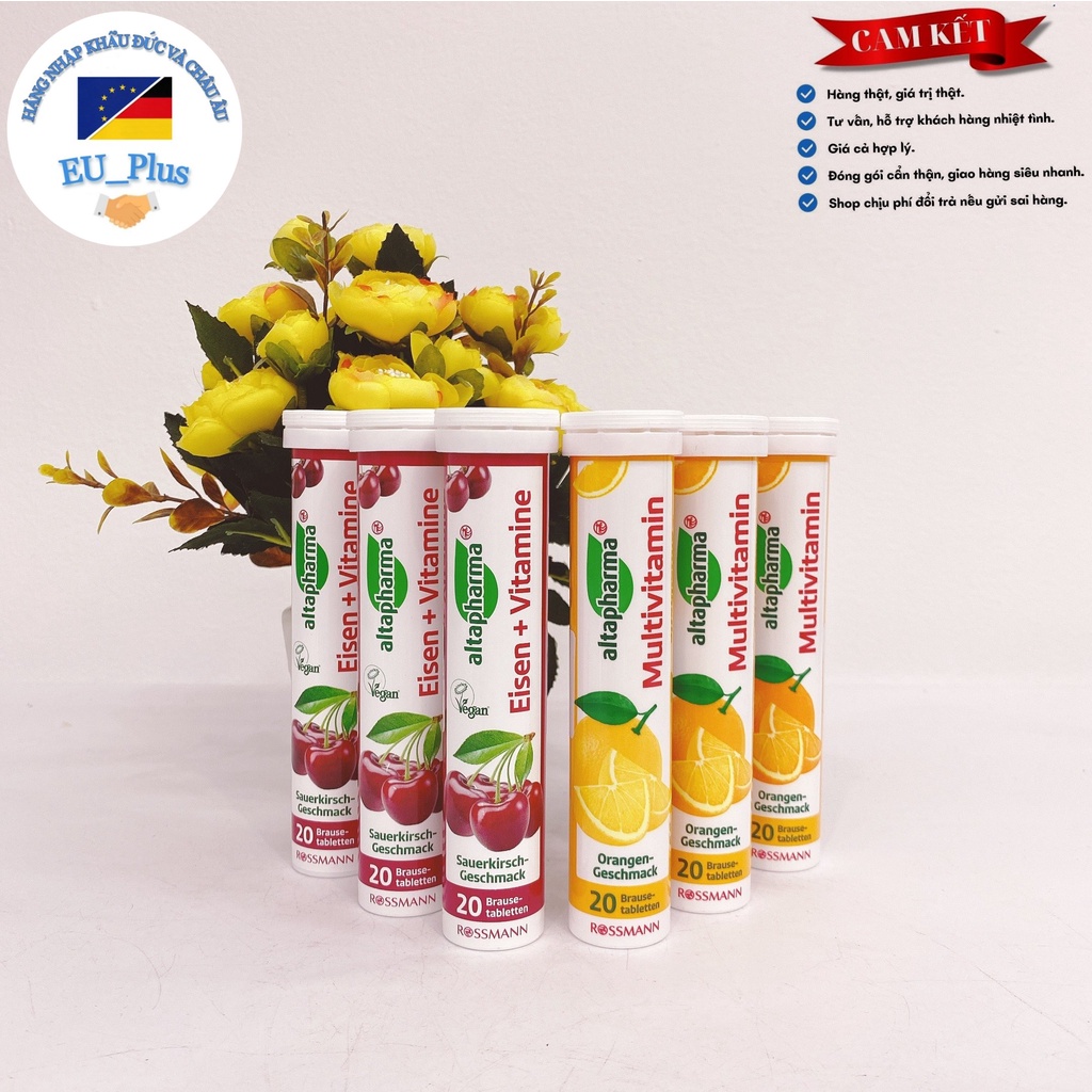 [ Hàng Đức] Viên sủi Mivolis 20 viên Đức Vitamin sủi Mivolis, đủ vị