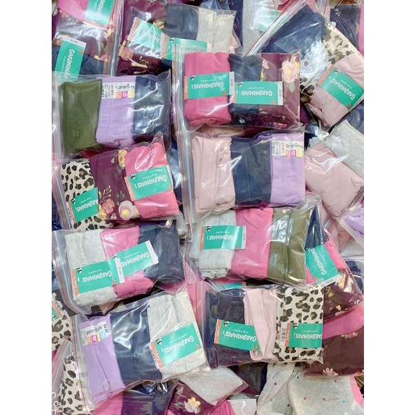 Quần legging bé gái chất cotton mềm mát size 7-20 kg