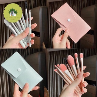 Bộ cọ trang điểm cá nhân 8 cây tặng kèm bao da bảo quản