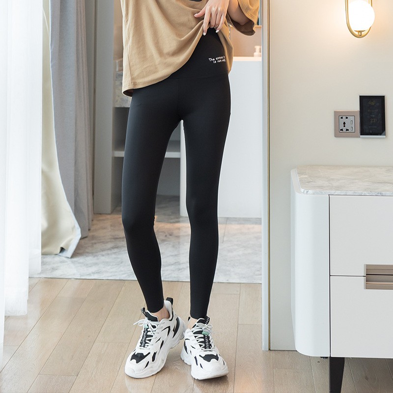 Quần Legging Da Lưng Cao Ôm Dáng In Chữ Thời Trang Cho Nữ | BigBuy360 - bigbuy360.vn