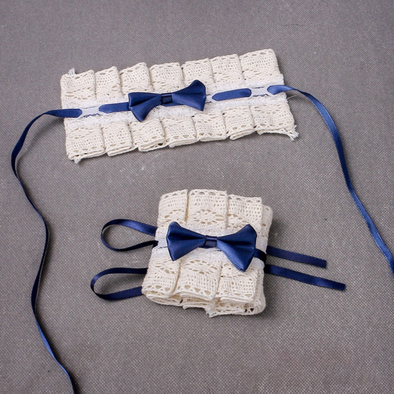 Youyo Vòng Tay Phối Ren Ruy Băng Phong Cách Lolita Vintage Nhật Bản Ngọt Ngào Hóa Trang Cô Hầu Gái Co