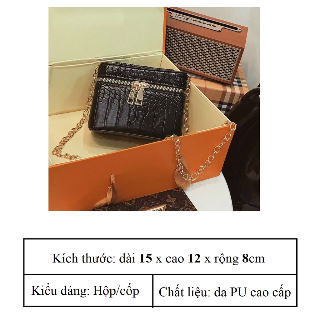 Túi cốp mini❤️ túi đeo chéo nữ ❤️ túi kẹp nách công sở đi làm đi chơi làm quà tặng sang trọng