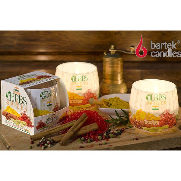 Ly nến thơm Bartek Candles BAT0635 Herb &amp; Spices 100g (Hương thảo mộc)