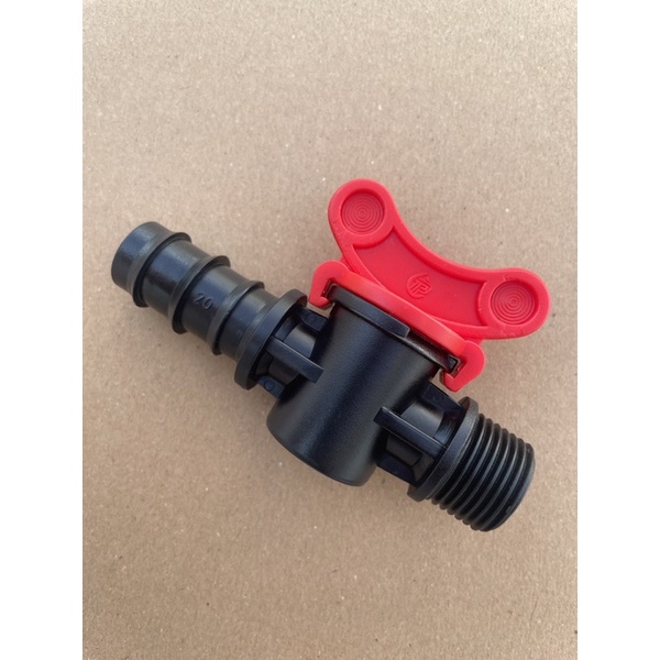 Van khởi thuỷ ren ngoài 21mm ra 20mm chuyên dùng khoá ống LDPE trong hệ thống tưới nước