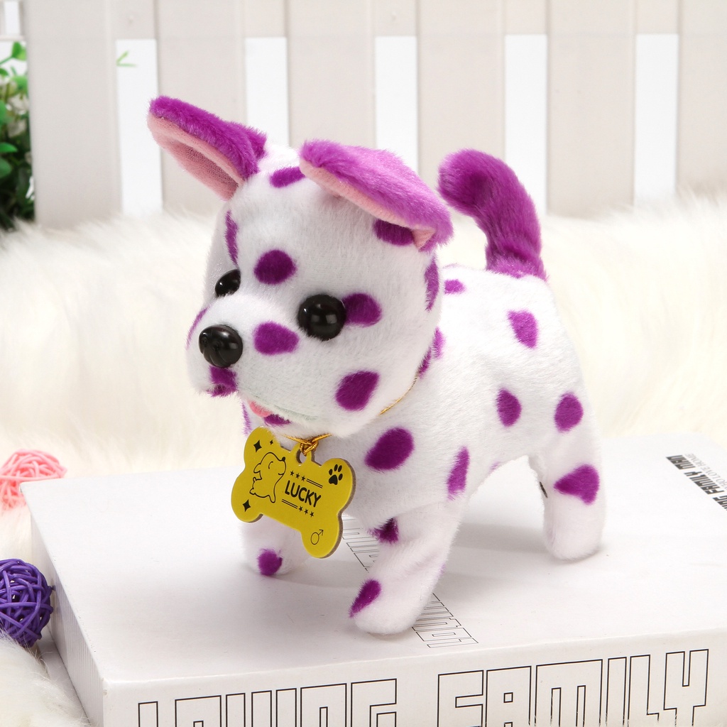 Thú nhồi bông, Chó bông biết đi biết sủa, Đồ chơi chó bông đáng yêu cho bé, Chó nhồi bông biết đi cực xinh cho trẻ em