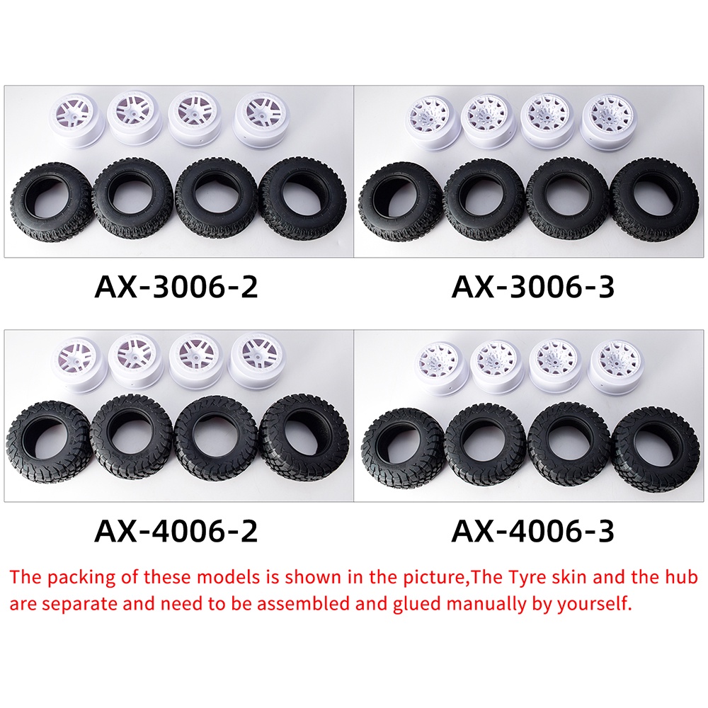 Bộ 4 Bánh Xe Cao Su 110 * 48MM 108 * 42MM Cho Xe Tải Điều Khiển Từ Xa 1 / 10 ARRMA SENTON 4X4 550 MEGA XLH 9125 Traxxas Slash