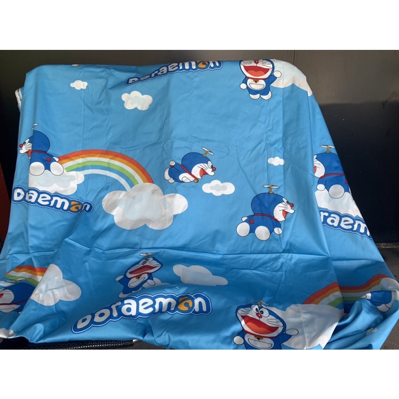 Vải hoạt hình may ga gối cho bé trai bé gái hình doraemon