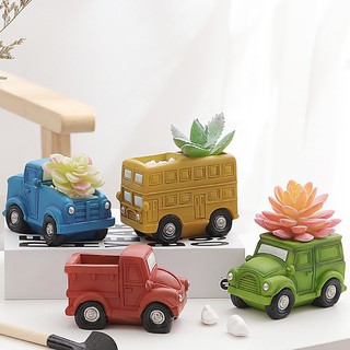 Bộ Chậu Trồng Cây Cỡ Lớn Họa Tiết Hoạt Hình Dễ Thương Sáng Tạo