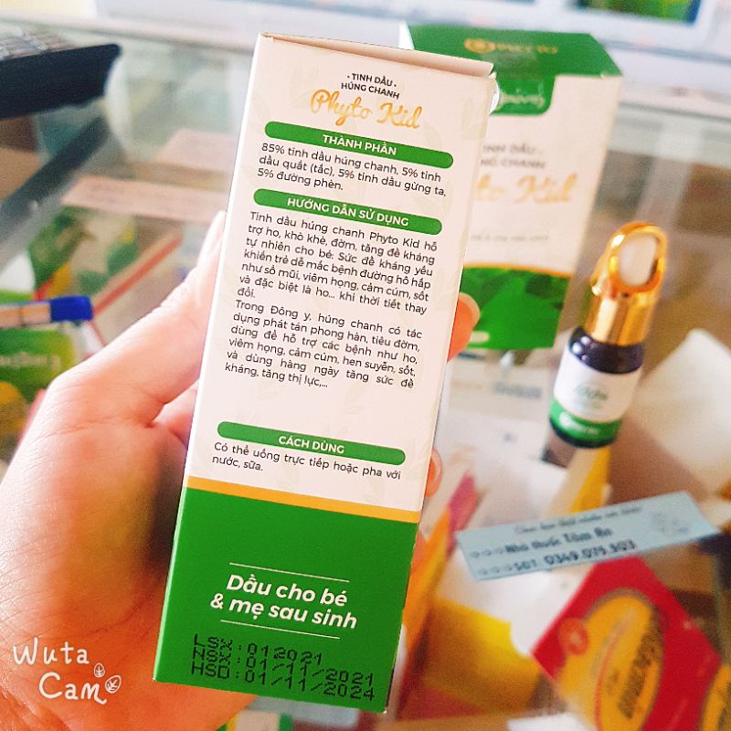 Tinh Dầu Húng Chanh Phyto Nguyên Chất 100%- Tăng Đề Kháng Cho Bé