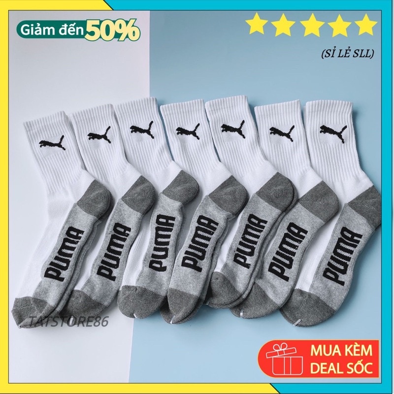 Vớ cổ cao ❤33 FREESHIP❤ Tất cổ cao nam nữ PUMA  thể thao