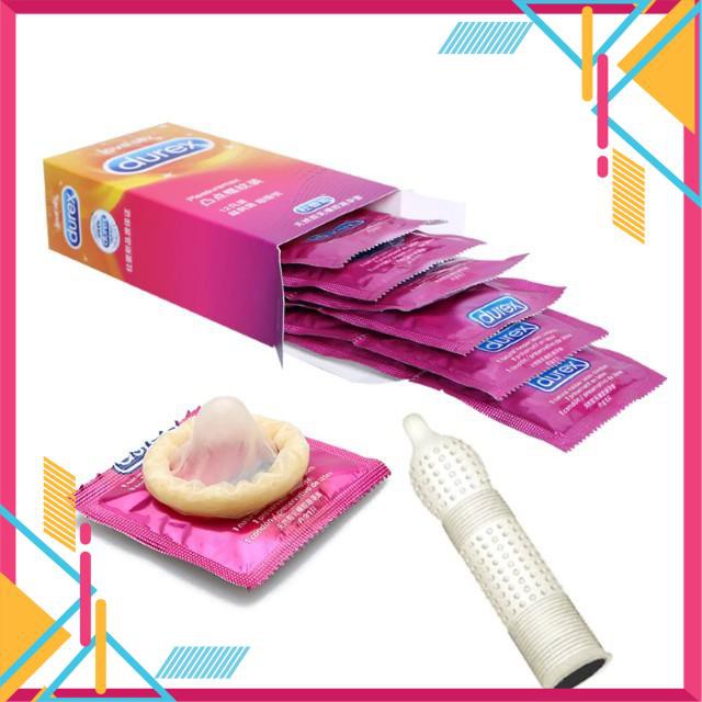 Bao cao su Durex Plesuremax Gân Gai Hộp 12c Vip [lovelove]