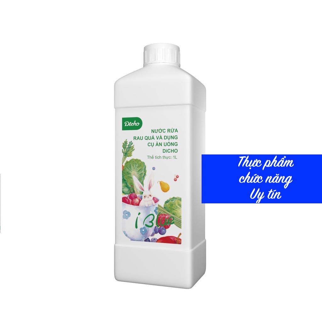 Nước rửa rau quả và dụng cụ ăn uống DiCHO chai 1 lít