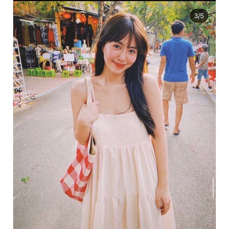 [Mã FAGREEN1505 giảm tới 30K đơn 99K] D3145❤️Đầm Maxi Nữ Trắng 2 Dây 🦋 Váy 2 dây Nữ Chất Đũi Dáng Xòe 🦋 (Ảnh thật) | BigBuy360 - bigbuy360.vn