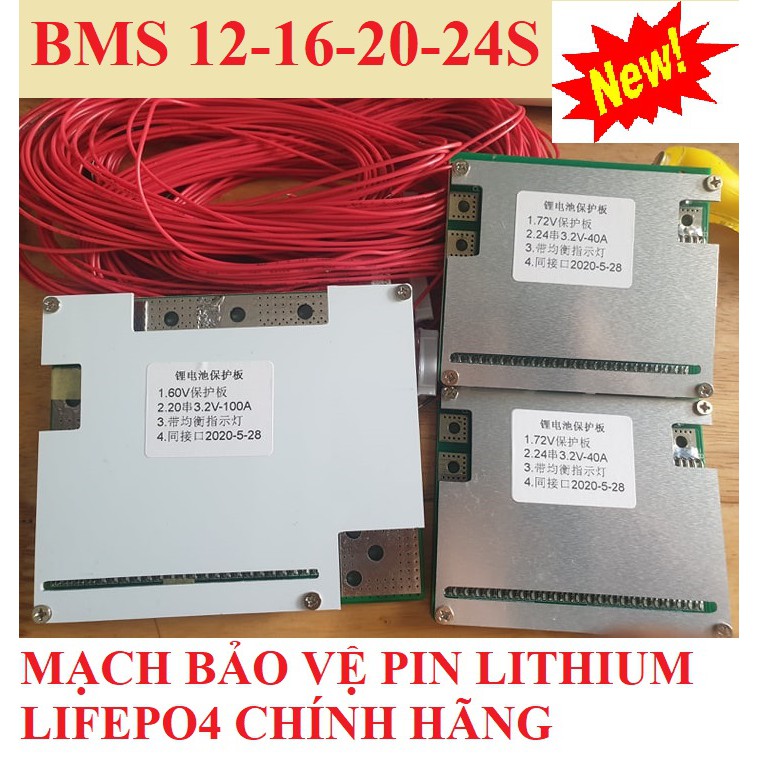 Mạch bảo vệ BMS cho pin lithium sắt 16-20-24S